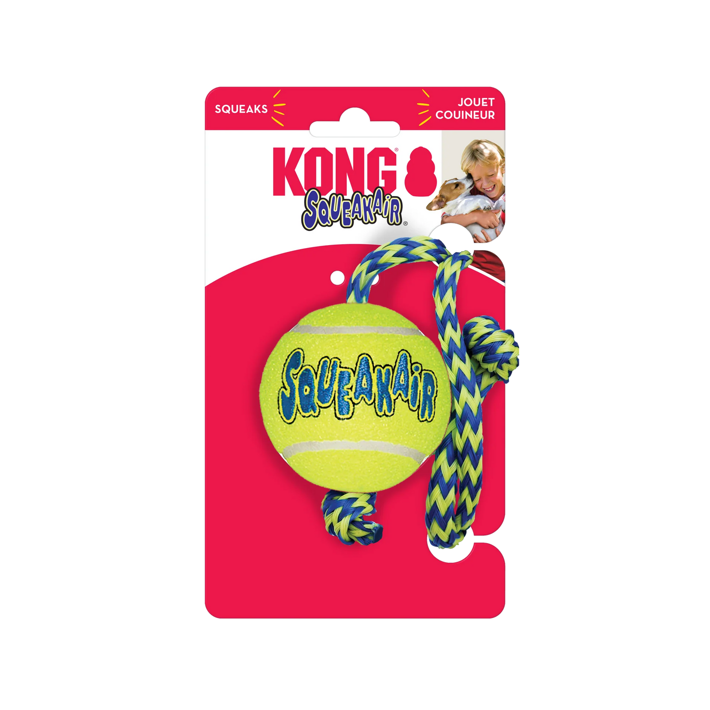 Kong Dog Ball Air With Rope