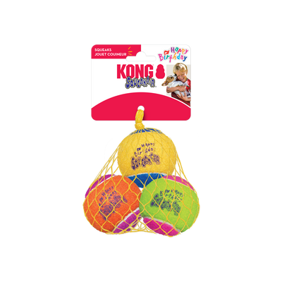 Kong Dog SqueakAir Birthday Balls 3x con Sonido