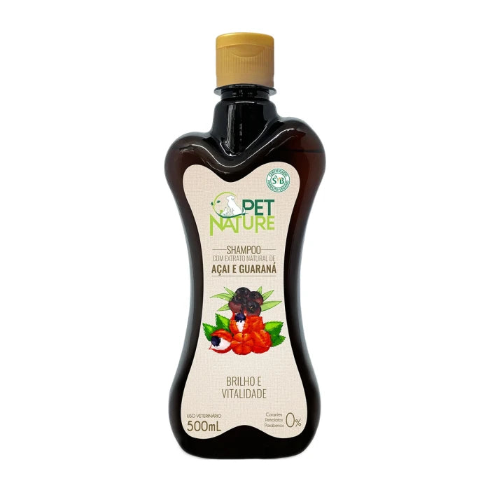 Pet Nature Shampoo Acai y Guaraná Perros y Gatos 500ml