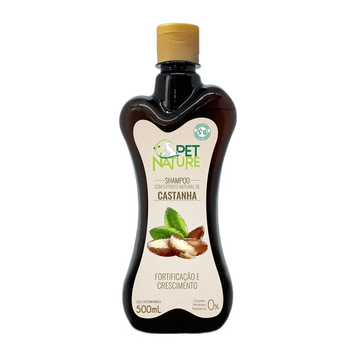Pet Nature Shampoo Castaña Perros y Gatos 500ml