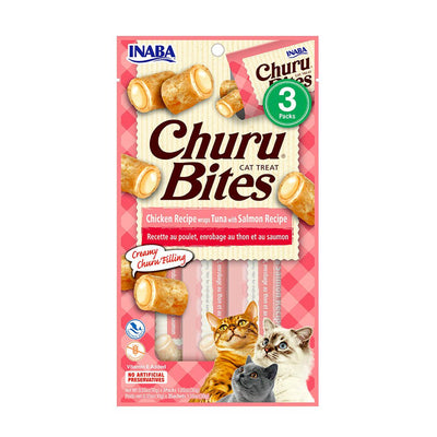 Inaba Churu Bites Gatos Pollo Wraps Atún y Salmon