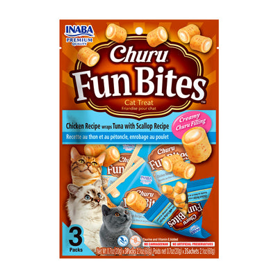 Inaba Churu Fun Bites Gato Pollo con Atún y Ostiones