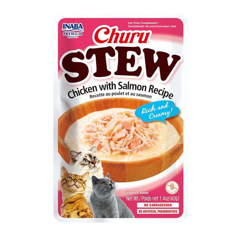 Churu Gato Stew Pollo con Salmón 40g