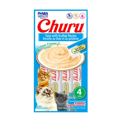 Inaba Churu Gatos Atún Con Ostiones