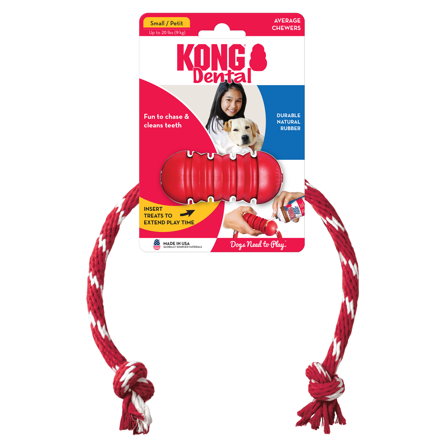 Kong Dog Dental con Cuerda S
