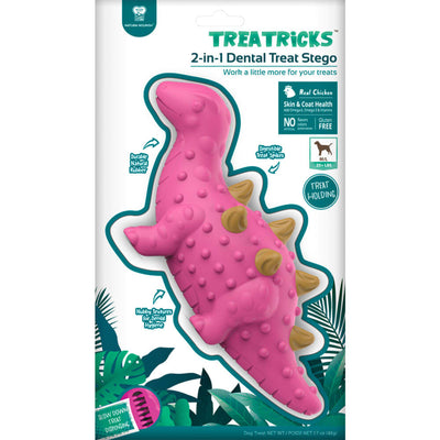 Juguete Treatricks Estegosaurio Dental Snack Perros