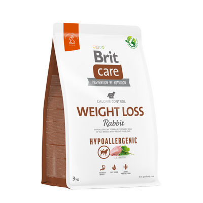 Brit care Perro Hipoalergénico Weight loss Rabbit 3K