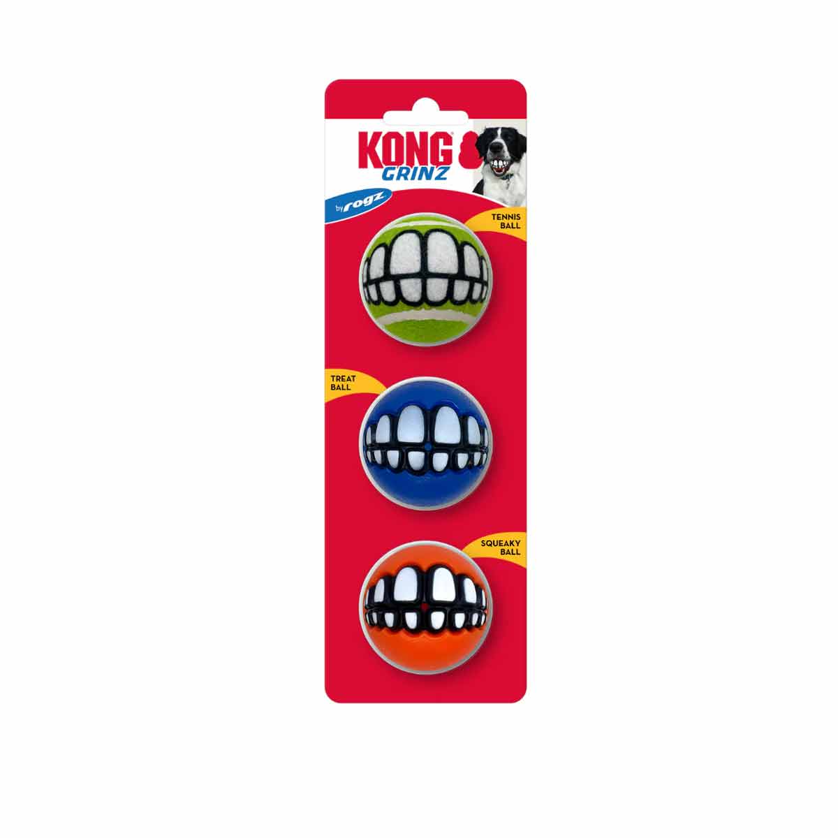 Kong Dog Grinz Balls 3X S