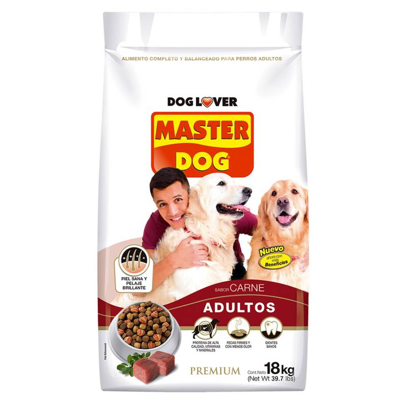 Master Dog Adulto Razas Medianas y Grandes 18Kg – Petluditos Tienda de ...