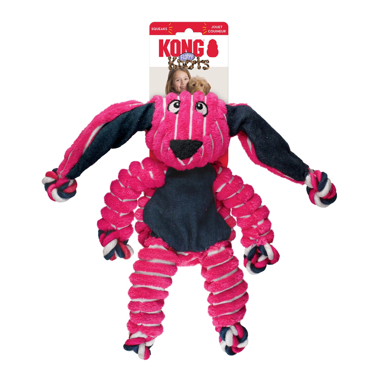 Kong Dog Floppy Knots Conejo M/L