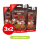 Pack 3×2 Naturalistic Perros Grill Tasty Beef Burger with BBQ 120g
