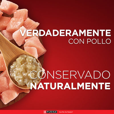 Purina One Pouch Super Nutrientes Perros Adultos y Cachorros con Pollo 85g
