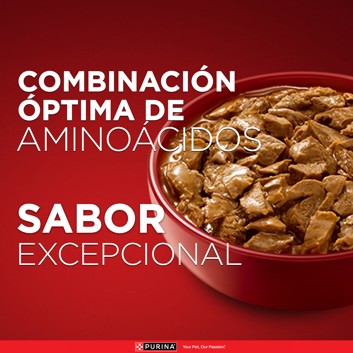 Purina One Pouch Multi Proteína Perros Adultos y Cachorros con Carne, Pollo y Cordero 85g
