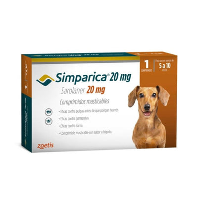 Simparica Zoetis Perros 20mg 5K - 10K