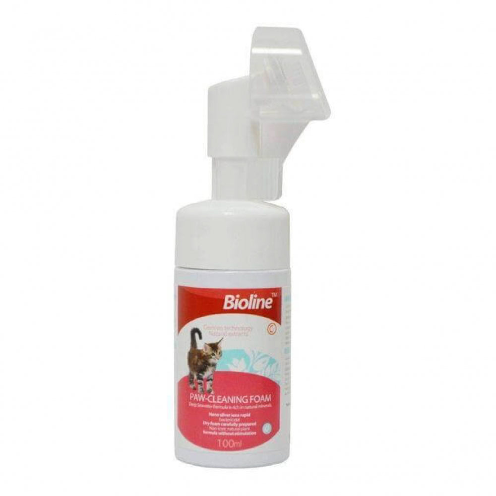 Bioline Paw Cleaning Foam Limpiador Patitas de Gatos 100ml