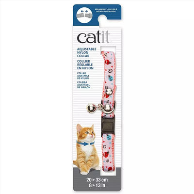 Catit Collar Ajustable Rosado Chinitas