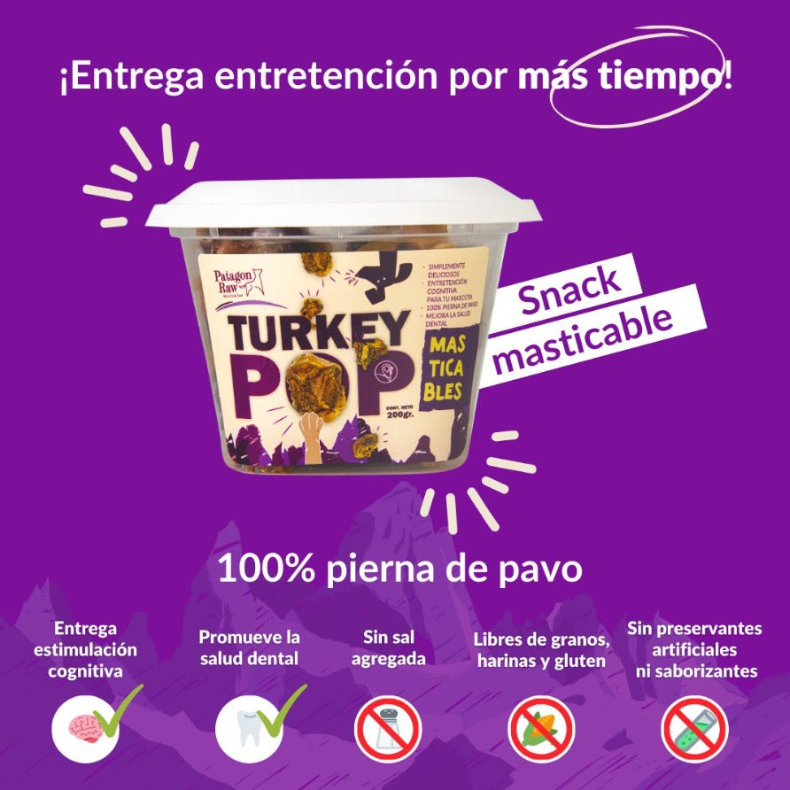 Patagon Raw Perro Turkey Pop Perros 200g