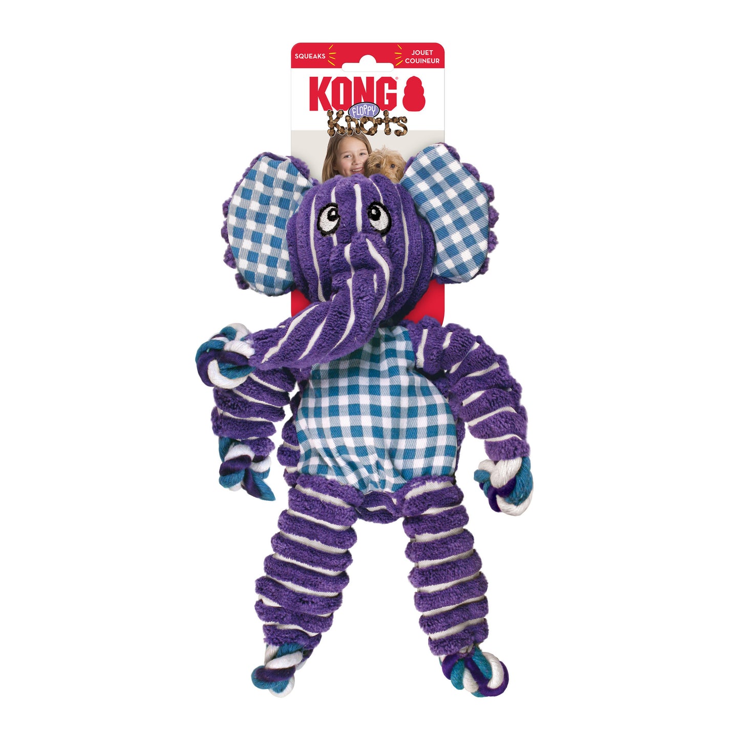 Kong Dog Floppy Knots Elephant M/L