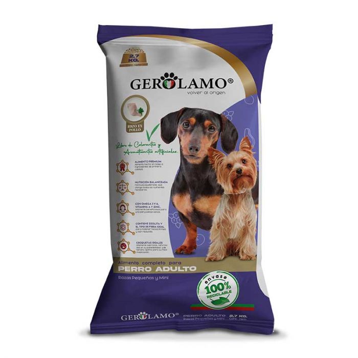 Gerolamo Perro Adulto Raza Pequeña y Mini 2.7K
