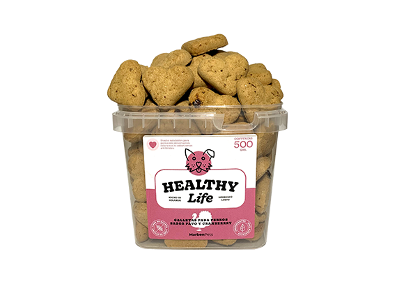 Marben Galletas Healthy Life Pavo y Arandano Perros 400g