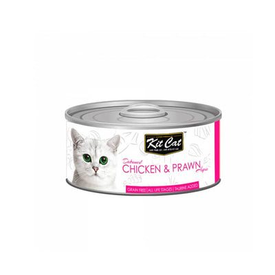 Kitcat Lata Gato Deboned Chicken & Prawn Toppers 80g