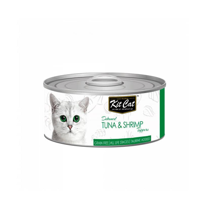 Kit Cat Lata Gato Deboned Tuna & Shrimp 80g