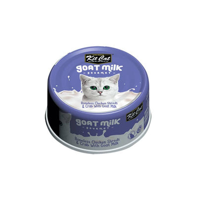 Kit Cat Lata Gato Goat Milk Gourmet Chicken & Crab 70g