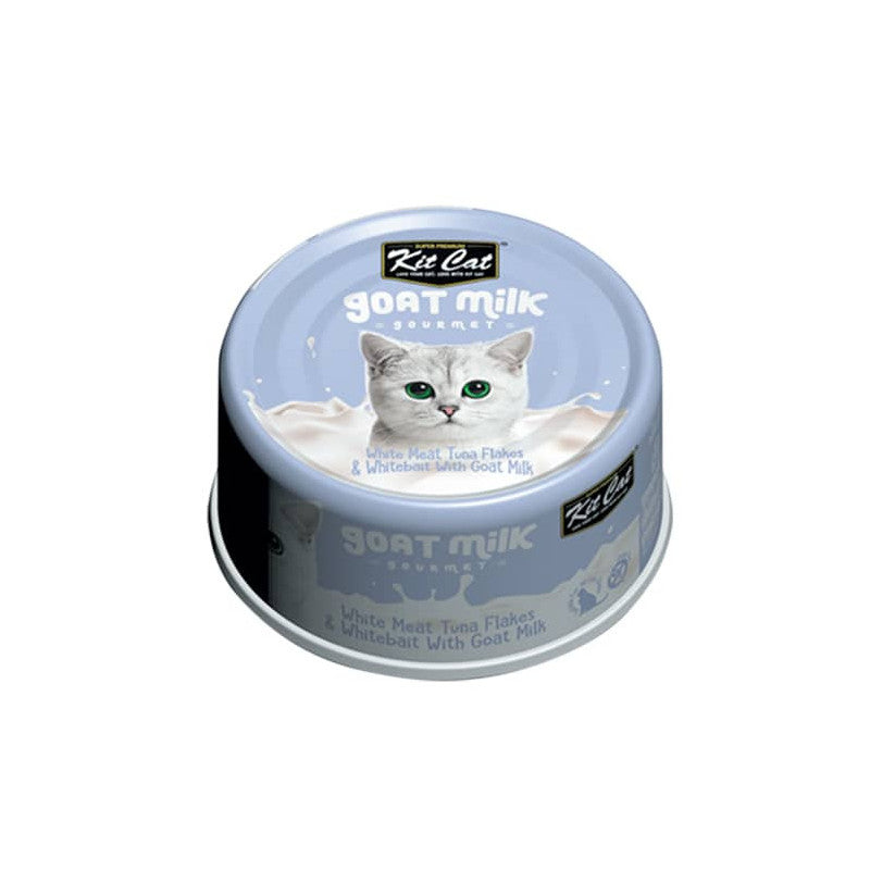 Kitcat Lata Gato Goat Milk Gourmet Tuna Flakes & Whitebait 70g