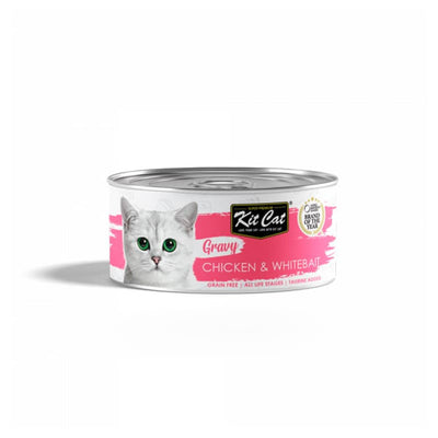 Kit Cat Lata Gato Gravy Chicken & Whitebait 70g