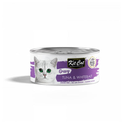 Kit Cat Lata Gato Gravy Tuna & Whitebait 70g