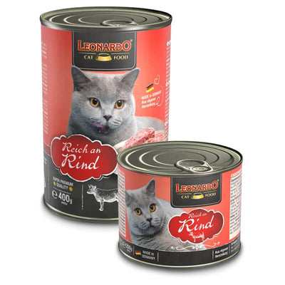 Leonardo Quality Selection Ternera Lata Gatos
