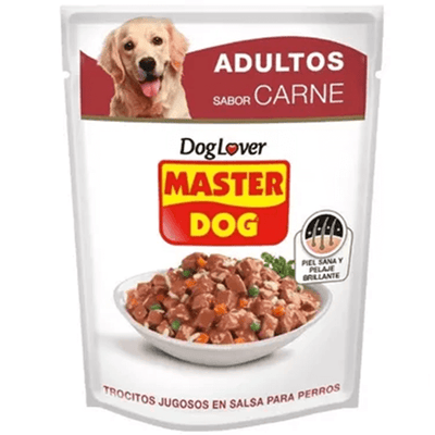 Master Dog Pouch Adultos Medianos Sabor Carne 85g