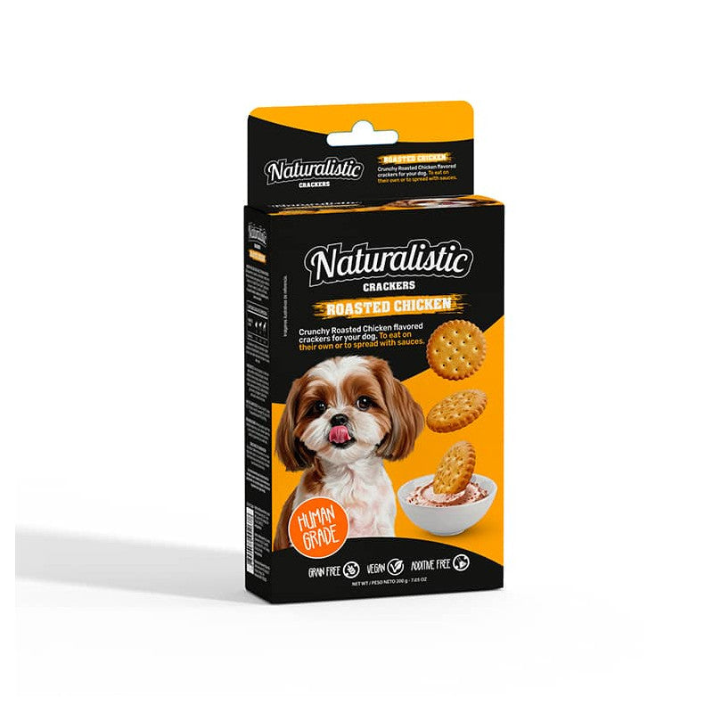 Naturalistic Perros Crackers Roasted Chicken 200g