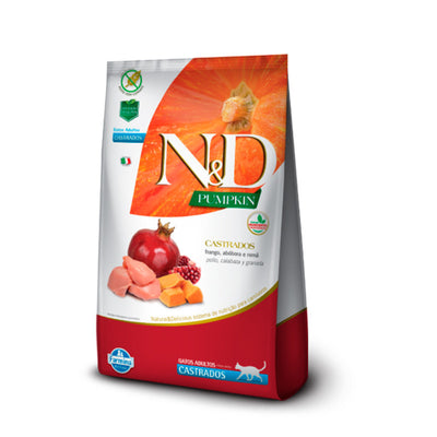 N&D Prime Gato Castrado Pollo y Calabaza 1.5K
