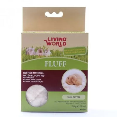 Living World Fluff Material Para Anidar Exóticos 28g