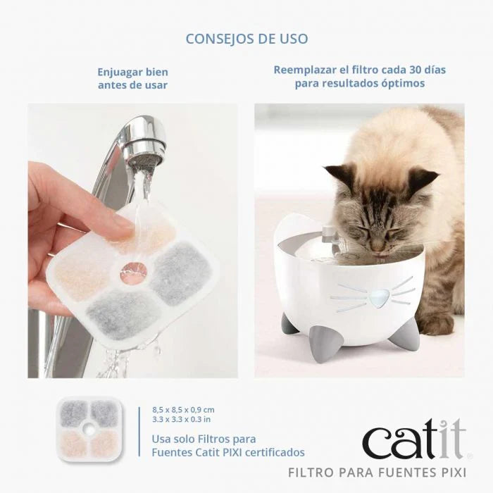 CatIt Fuente Bebedera Pixi Smart Blanca para Gatos 2.5L