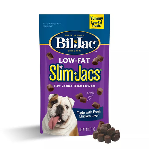 Bil-Jac Snack Low Fat Slim-Jacs Chicken Liver Dogs 113g