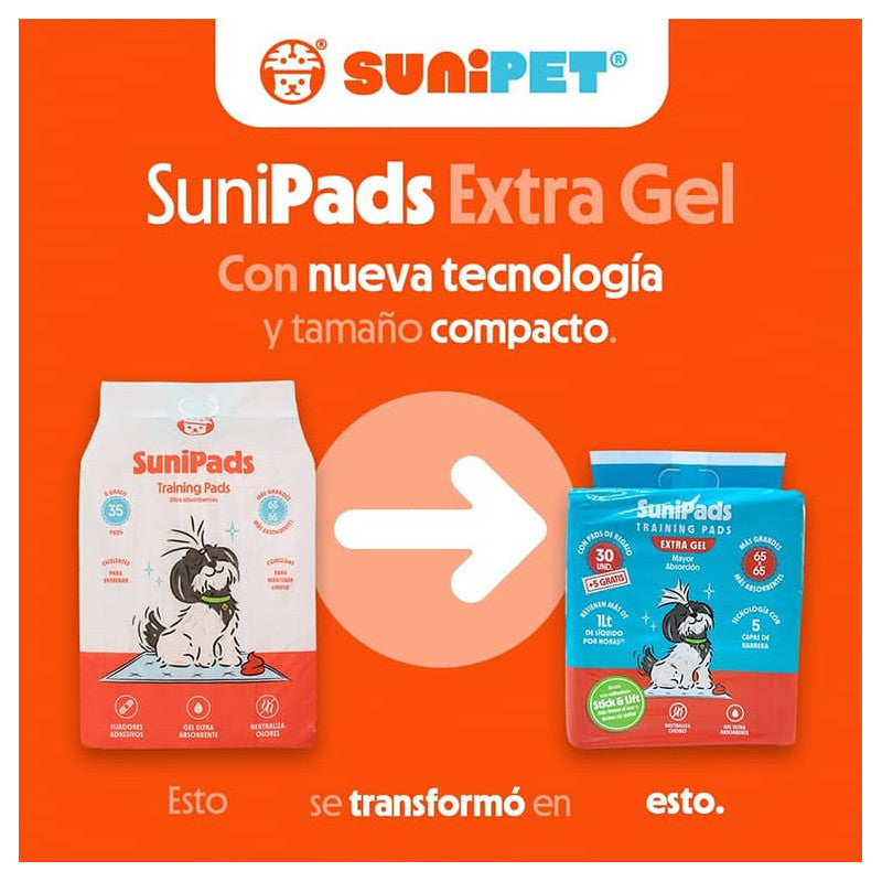 SuniPads Sabanillas 65 x 65 cm 35 unidades Perros
