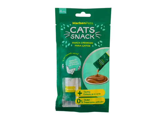 Cats Snack Tubito Cremoso Hígado De Pollo Gatos