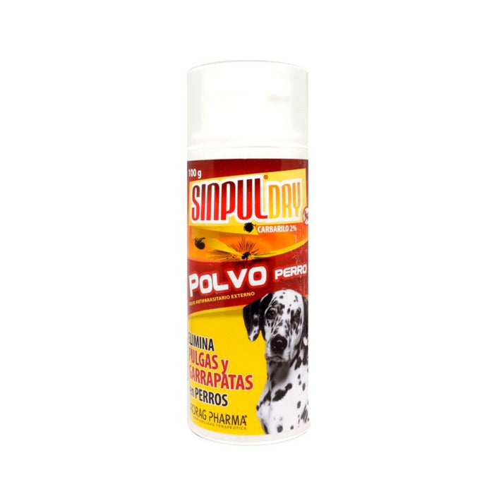 Sinpul Talco Antipulgas Para Perros 100 Grs