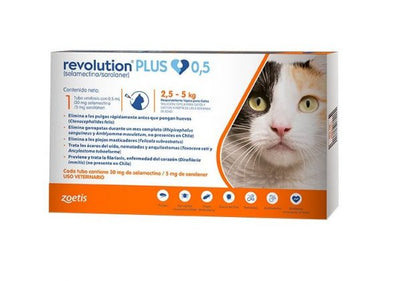 Revolution® Plus Gatos 0,5 Mg 2,5 5 Kg