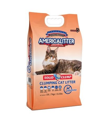 AmericaLitter™ Arena Sanitaria Solid Clump Gatos
