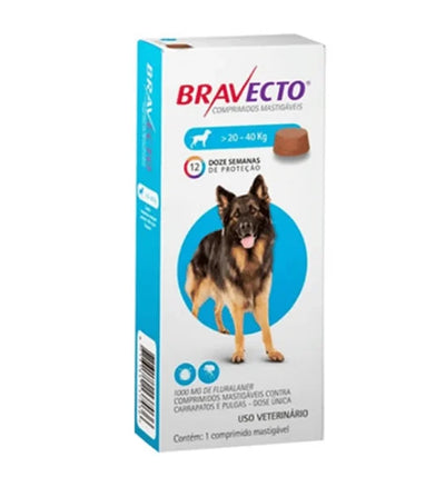 Bravecto Perros – 20 Kg A 40 Kg