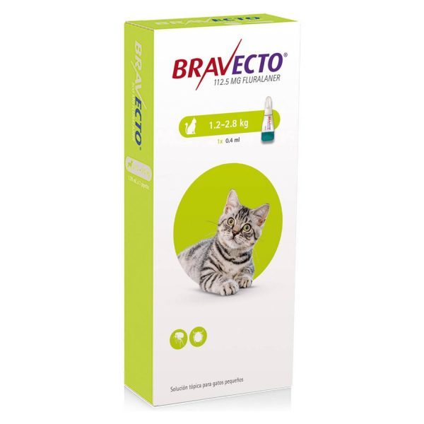 Bravecto Gatos – 1.2 Kg A 2.8 Kg