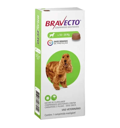 Bravecto Perros – 10 Kg A 20 Kg
