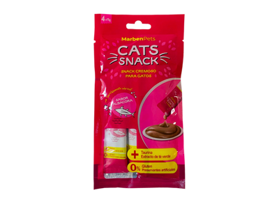 Cats Snack Tubito Cremoso Albacora Gatos