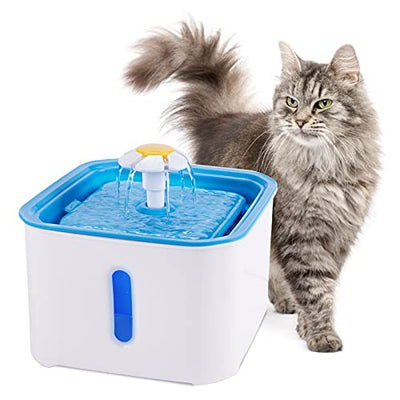 Bebedero Fuente de Agua Gatos Cuadrada 2.5 Lts