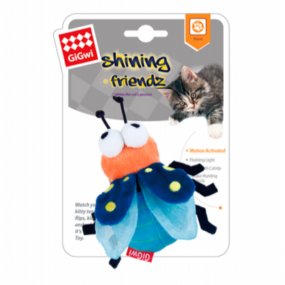 Gigwi Shining Friendz Luciernaga con Luz Led y Catnip