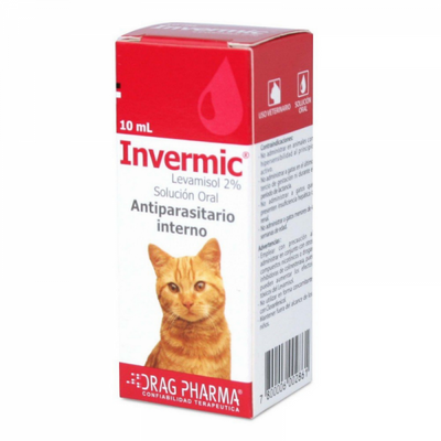 Invermic Gatos Levantel 2% Gotas 10 ml