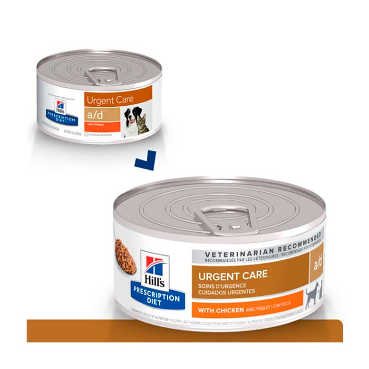 Hill’s Prescription Diet Urgent Care Pollo Lata Perros y Gatos 156g